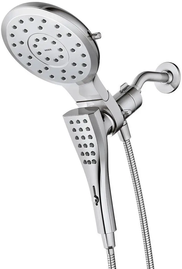 Main image of 220C3EP Verso Eight-Function 7" Diameter Spray Head Standard With Handshower with Eco Performance, Chrome, 72" Hose