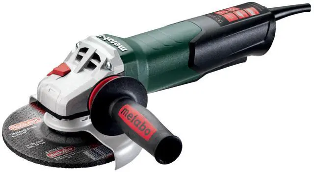 Main image of Metabo 6-Inch Angle Grinder | 13.5 Amp | 9,600 RPM | Electronics | Non-locking Paddle Switch | WEP 15-150 Quick