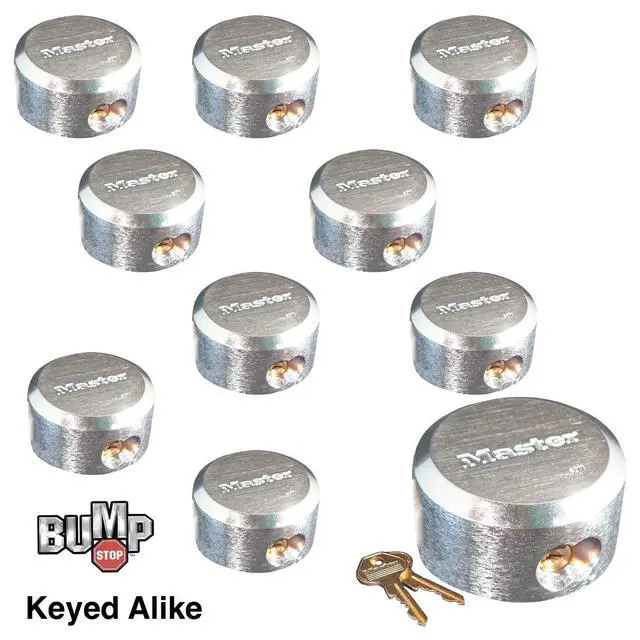 Alt view image 2 of 4 - Pro Series Hidden Shackle Padlocks, Keyed Alike w/ 20 Keys, 6271NKA-10 w/BumpStop Technology