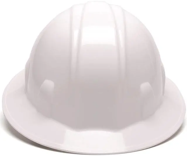 Alt view image 2 of 5 - HP24110 Full Brim Hard Hat 4-Point Ratchet Suspension, White (12-Pack)