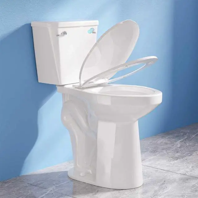 Main image of 21 Inch High Toilet Elongated With Comfort Chair Seat, 1.28 Gpf Powerful Single Flush Extra Tall Toilet, 12 Inch Rough In Bathrooms Comfort Height Toilet for Seniors & Tall Person
