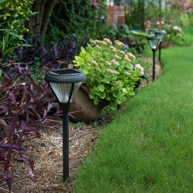 Alt view image 4 of 6 - Premier Outdoor Pathway Garden Landscape Light with 2 Color LEDs, Warm White and Bright White, Black, Heavy Duty Cast Aluminum, 50 Lumens, 8-Pack (239iP890080)