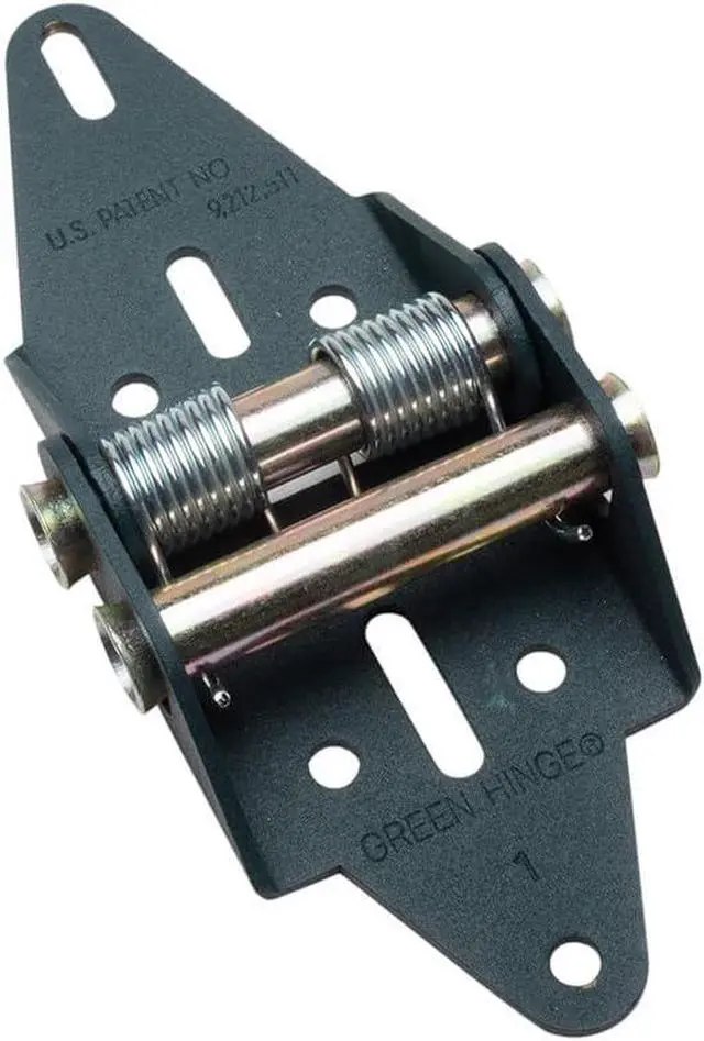 Alt view image 3 of 5 - Green Hinge System 6P/1C | Garage Door Hinges | Silver Springs | Height: 6 Panels Tall | Width: 1-Car Wide (Under 12' Wide) | Weather Sealing | 12-Gauge HD Steel | US Made