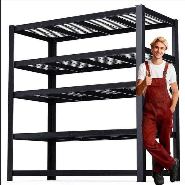 Main image of Heavy Duty Garage Shelving,5-Tier Storage Shelves(84" Hx24 Dx55 W),3050LBS Capacity Industrial Shelving Units and Storage,Adjustable Shelving Unit for Garage,Warehouse,Basement