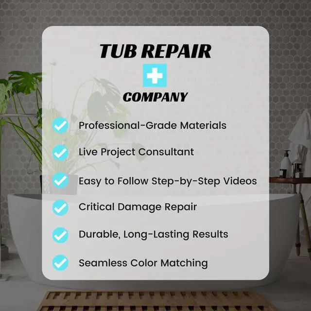 Alt view image 5 of 5 - Tub Repair Kit for Floor Cracks with Color Match, Strong Fiberglass Repair kit, Seamless Weight Bearing Repairs Floor Cracks