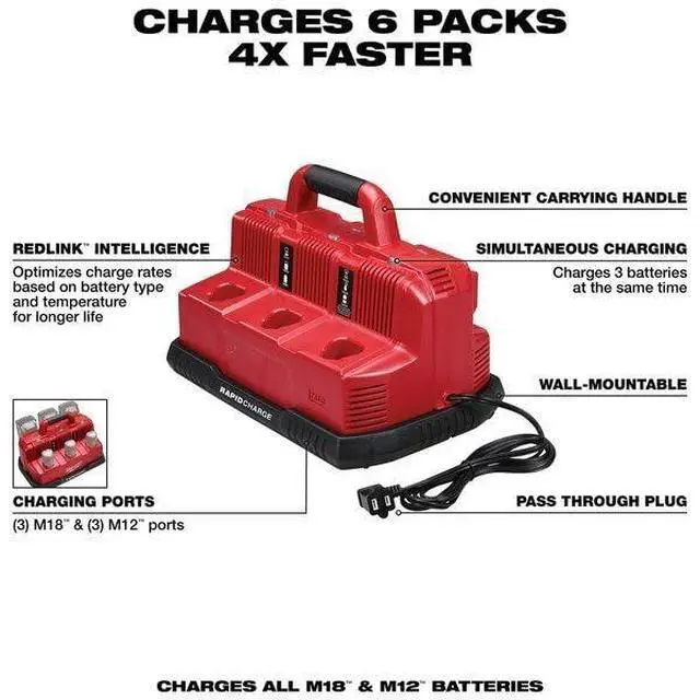 Alt view image 2 of 3 - for Milwaukee Tool 48-59-1807 M18 & M12 Rapid Charge Station