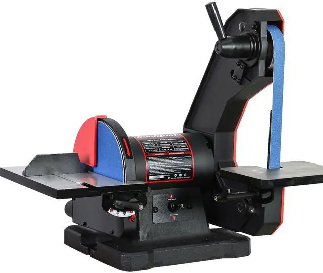 Main image of Dual Speed 1" x 42" Belt Disc Sander Combo, Bench Knife Sharpener with Large Work Table, Professional Benchtop Belt Sander with Direct-drive 4.8A Brushless Motor for Metalworking, BD1801DS
