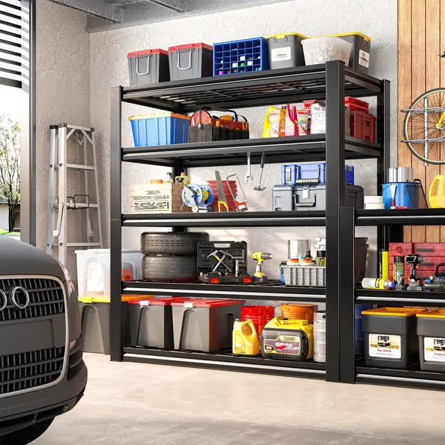 Alt view image 3 of 6 - Garage Shelving 3200LBS, 5-Tier Storage Shelves, Adjustable Industrial Metal Shelving Unit for Garage, Basement, Pantry, Warehouse,Commercial, 36" W x 16" D x 72" H, 2 Pack