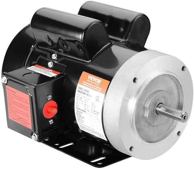Main image of 1.5HP Electric Motor 1725 RPM, AC 115V/230V, 56C Frame, Air Compressor Motor Single Phase, 5/8" Keyed Shaft, CW/CCW R