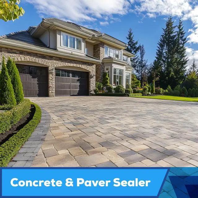 Alt view image 2 of 6 - Modified Acrylic Concrete Paver Super Sealer 5 Gallon, Wet Look Penetrating Sealer for Pavers, Patios, Pool Decks, and Driveways, Pet Friendly Zero VOC