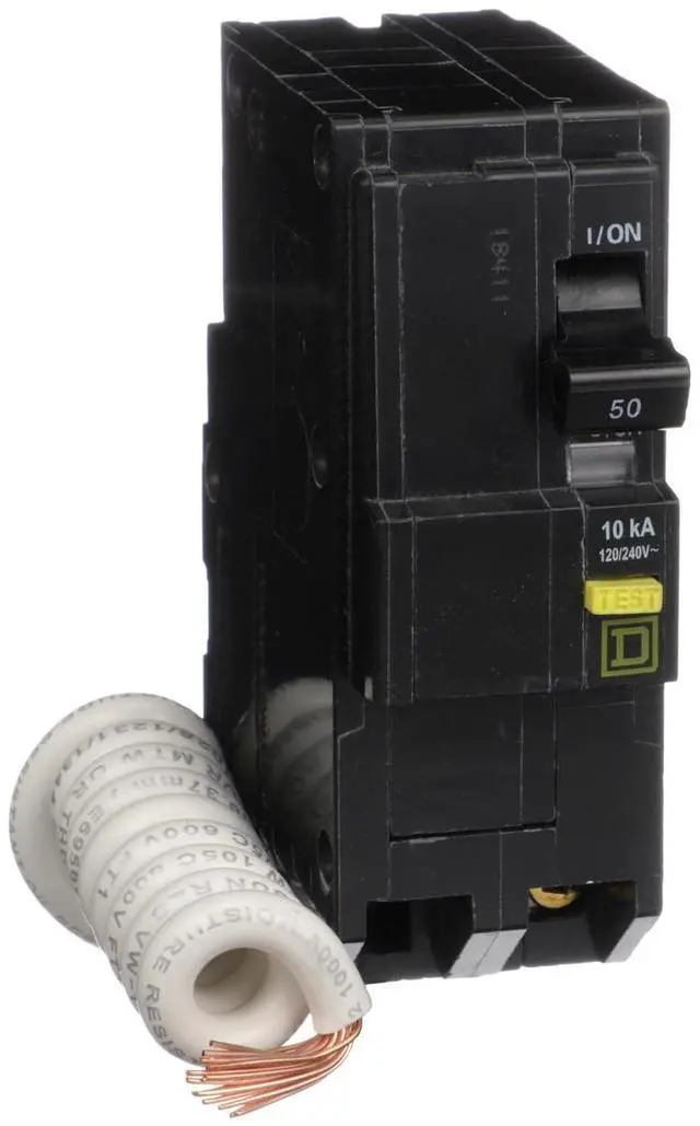 Main image of Square D - QO250GFICP QO 50-Amp Two-Pole GFCI Breaker