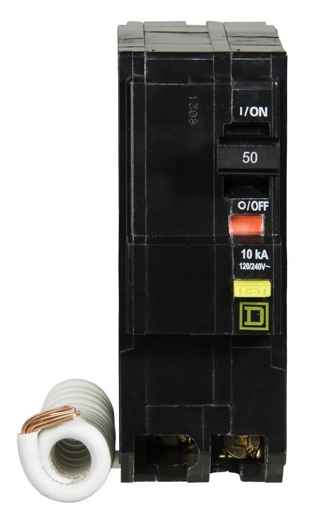 Alt view image 2 of 6 - Square D - QO250GFICP QO 50-Amp Two-Pole GFCI Breaker