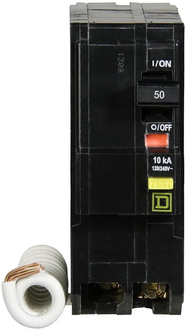 Alt view image 5 of 6 - Square D - QO250GFICP QO 50-Amp Two-Pole GFCI Breaker