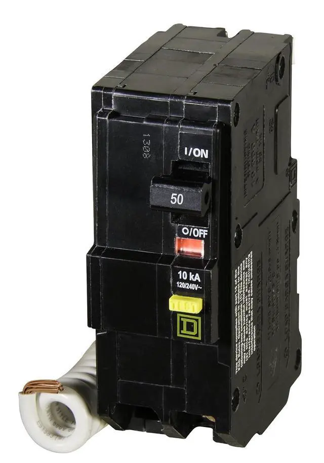 Alt view image 6 of 6 - Square D - QO250GFICP QO 50-Amp Two-Pole GFCI Breaker
