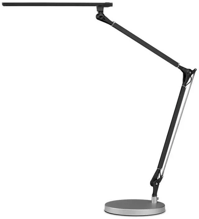Main image of UPLIFTDESK E7 LED Desk Lamp - Adjustable 3 Color Modes, Dimmable Home Office Desk Light for Standing Desk, Dual Monitors, Aluminum Task Lamp (Silver Base)