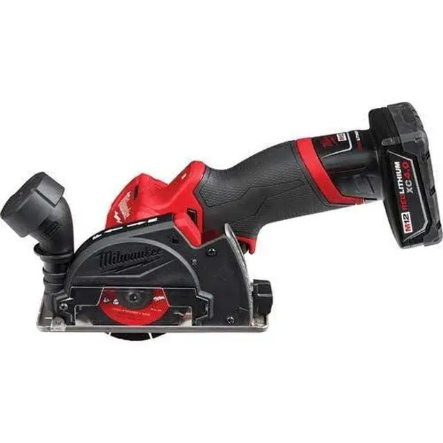 Alt view image 4 of 5 - M12 FUEL 3" Compact Cut Off Tool Kit - 24V, 4Ah, 4A, 1.5E+3 RPM, 3" Max. Chuck Size, Black/Red
