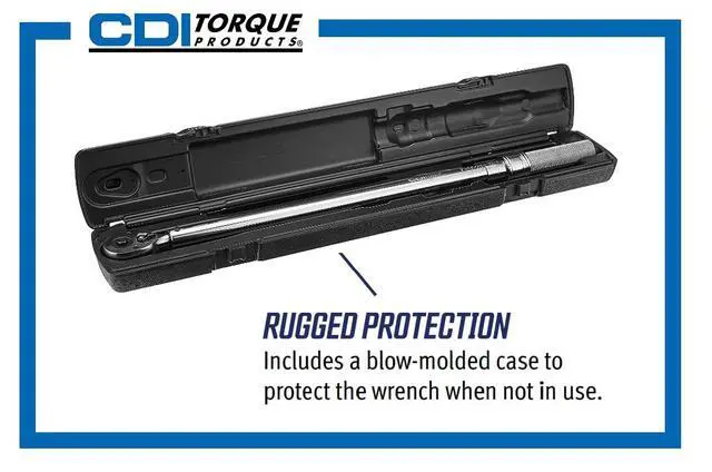 Alt view image 6 of 6 - CDI 1/4 Inch Drive Adjustable Click Torque Wrench, Range 10-50 In Lbs / 1.4-5.4 Nm (501MRMH)