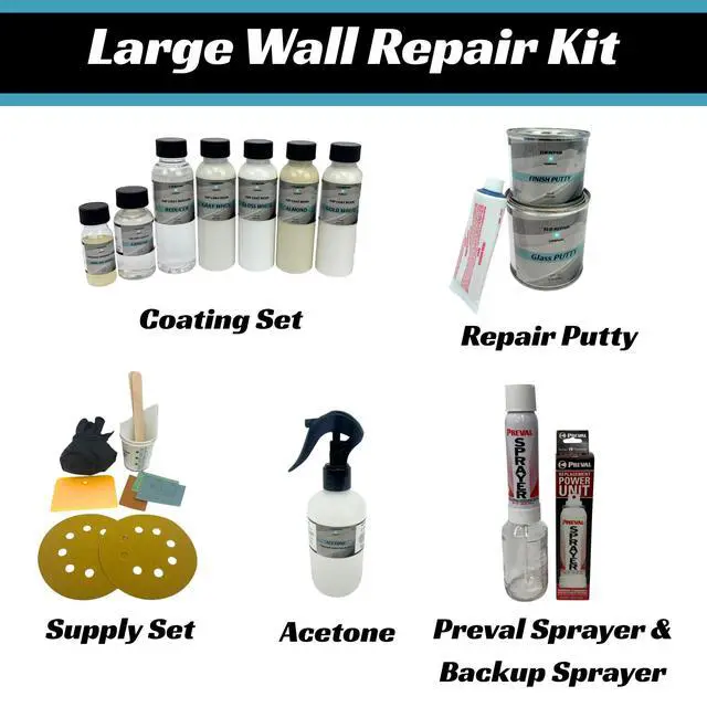 Alt view image 2 of 5 - Tub Repair Kit with Color Match, Strong Fiberglass Repair kit, Repairs Non-weightbearing Surfaces in Bathtub