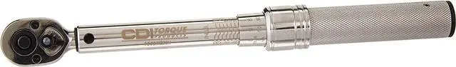Main image of CDI 3/8 Inch Drive Adjustable Click Torque Wrench, Range 20-150 In Lbs / 2.8-15.3 Nm (1502MRMH)