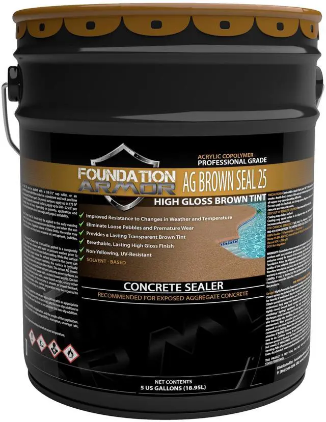 Main image of Armor AG Brown Seal 25 Brown Tinted Exposed Aggregate Sealer