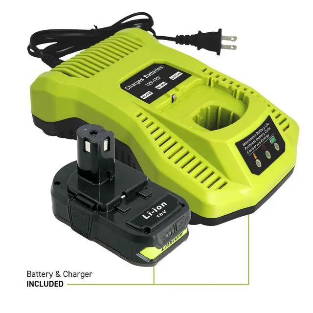 Alt view image 5 of 6 - 60 Watt Ryobi Type 18 Volt Battery Powered Cordless Professional Heavy Duty Full Size Hot Glue Gun with Battery and Charger Included