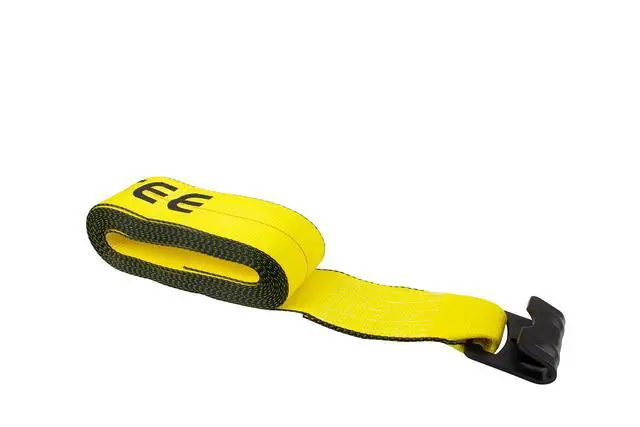 Alt view image 3 of 6 - 4" x 30' Ratchet Tie Down Straps w/Flat Hook Extreme, 6,670 Lbs WLL Tie Down for Flatbed Truck Trailer (4 - Pack) Yellow