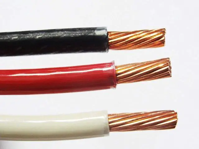 Main image of 50' EA THHN THWN 6 AWG Gauge Black White RED Stranded Copper Building WireF