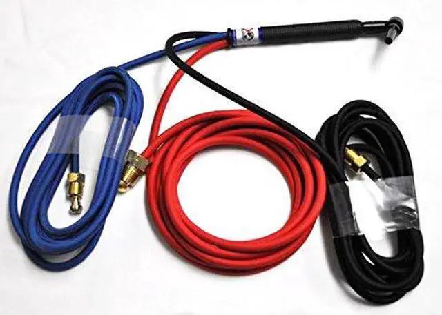 Alt view image 2 of 3 - CK20-12SF 250A 12.5' 3-Pc Red Metal TIG Welding Torch