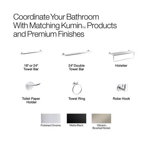 Alt view image 5 of 6 - Towel Rack by, Bathroom Towel Shelf Hotelier, Kumin Collection, Matte Black, K-24552-BL