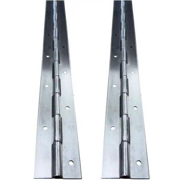 Alt view image 2 of 6 - (Two Pack) 72" Heavy Duty Aluminum Piano Hinge .090" Thick Continuous Door Hinge 2" Wide Open