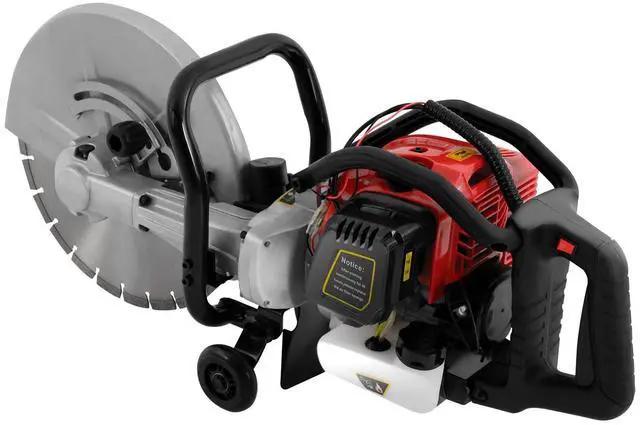 Main image of 1400w Concrete Saw,16" Concrete Gas Powered Cut-Off Saw with Blade and Directional Wheel,2-Stroke 52cc Engine Disc Cutter Circular Demo Machine,4" Cut Depth,Motor Circular Cutter For Stone, Brick