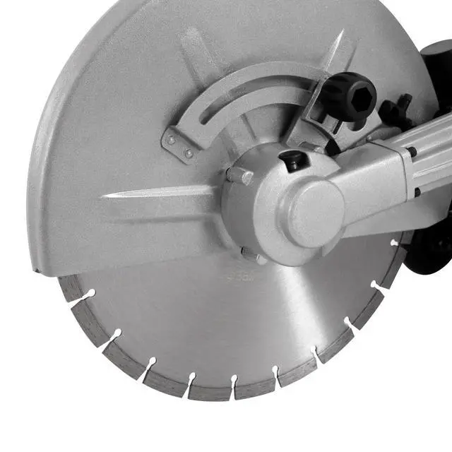 Alt view image 5 of 6 - 1400w Concrete Saw,16" Concrete Gas Powered Cut-Off Saw with Blade and Directional Wheel,2-Stroke 52cc Engine Disc Cutter Circular Demo Machine,4" Cut Depth,Motor Circular Cutter For Stone, Brick