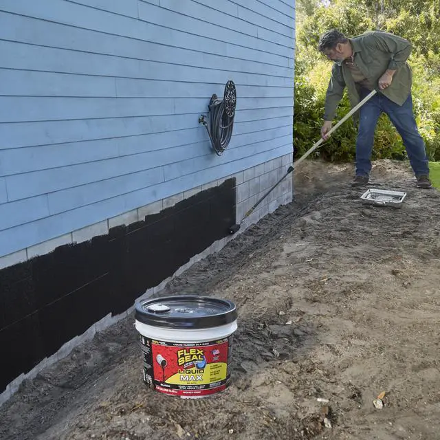 Alt view image 4 of 6 - Liquid Rubber Coating Sealant, Waterproof, Flexible, Breathable, and UV Resistant, Roof Repair, Basements, RV, Campers, Trailers, Marine, EPDM, Masonry, MAX, Black, 2.5 Gallon