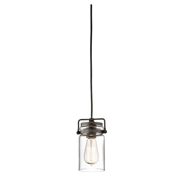 Alt view image 4 of 6 - Brinley 3-Light Pendant Light with Clear Glass in Olde Bronze, Modern Farmhouse Kitchen Island Lighting Fixture for Dining Room (8.5" x 7.75"), 42869OZ