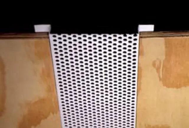Alt view image 4 of 6 - Continuous Soffit Vent - 300, 2-5/8" Vented, 8' Length, 10 Pieces per Box, PVC