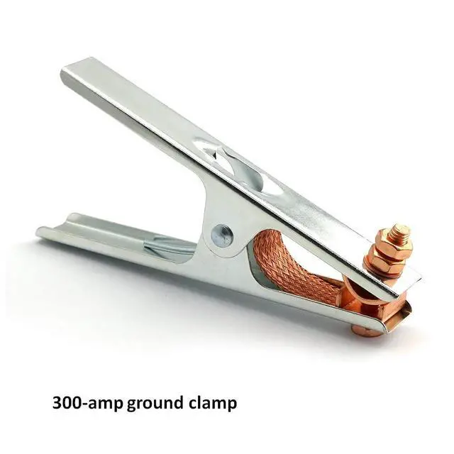 Alt view image 3 of 6 - 50-ft 2-AWG USA-made Heavy Duty Welding Cable with Work Clamp and Dinse-type Twistlock Connector Plug for Welder Whip Lead