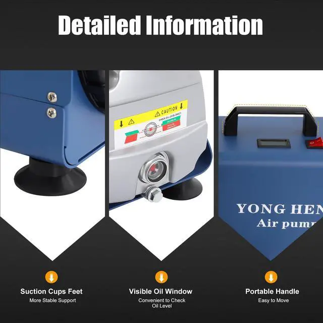 Alt view image 6 of 6 - Electric 4500psi PCP Air Compressor Pump, 30MPa Portable High Pressure Air Compressor Inflator PC P, Two-Stage Compression PCP Air Pump