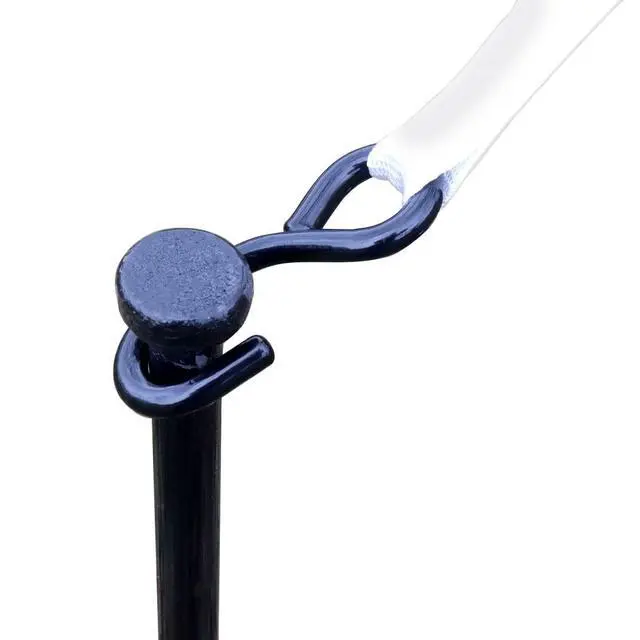 Alt view image 4 of 6 - 13' Foot White Ratchet Strap with S-Hook | Polyester Tie Down | 1.5" Inch Width | White | for Tying Down Canopy Tents, Inflatables, and Securing Cargo | 10 Pack