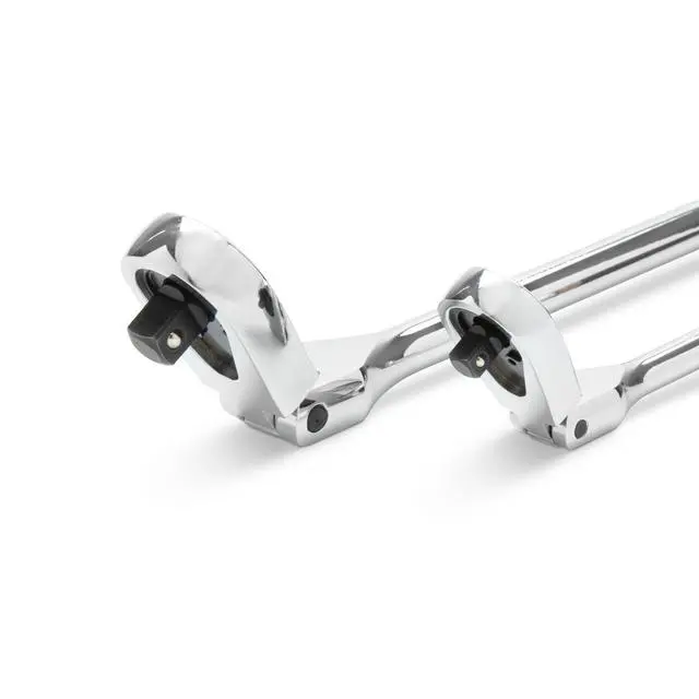 Alt view image 5 of 6 - 2 Piece 1/4inch and 3/8inch Drive 120XP Flex Head Teardrop Ratchet Set, Dual Material - 81204P