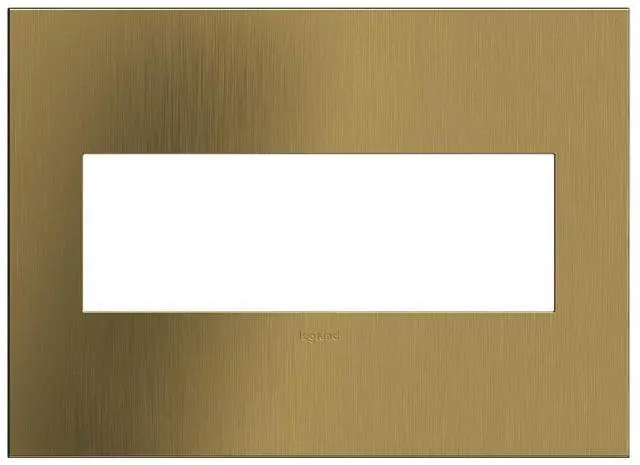 Main image of Legrand Brushed Satin Brass, 3-Gang Wall Plate, AWC3GBSB4