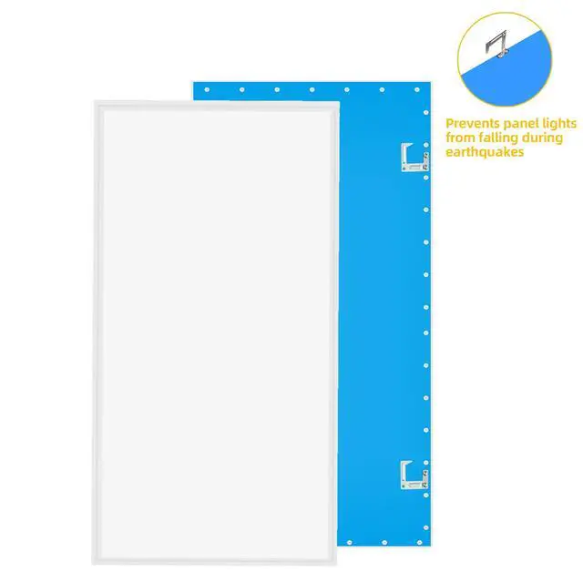 Alt view image 6 of 6 - 2x4 LED Flat Panel Light,6 Pack,7800LM LED Ceiling Light Fixture,0-10V Dimmable,5000K Daylight White Recessed Edge-Lit Troffer Fixture,ETL Certificated,Works from 110-277V AC