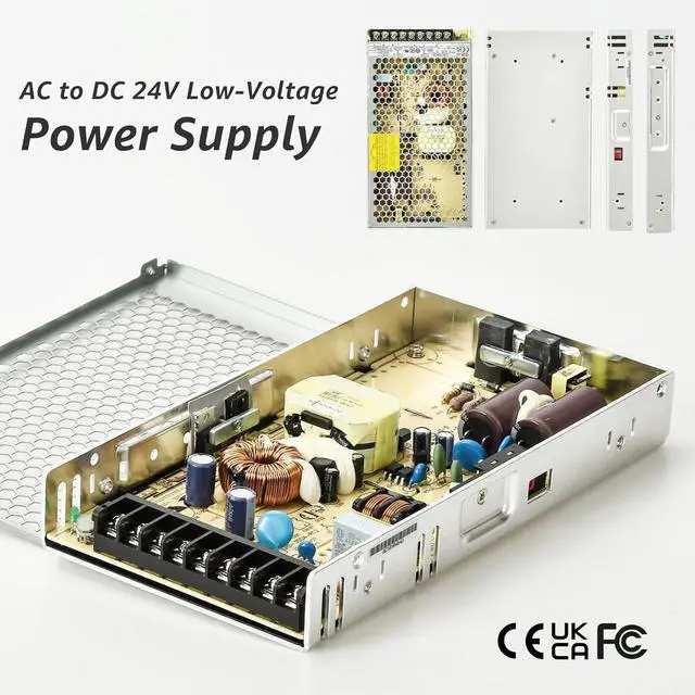 Alt view image 3 of 6 - 2-Pack 200W Low Voltage LED Power Driver Transformer with LED Controller, 24V DC Power Supply for Track Lighting, Dimmable & Control via App, Remote, Compatible Track Rails & Light Heads