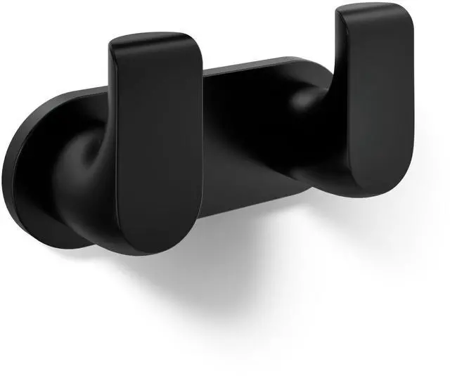 Main image of 97500-BL Avid® Double Robe Hook, Matte Black