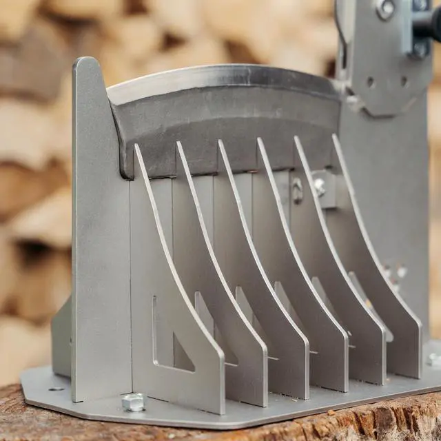 Alt view image 6 of 6 - QwikSplit Kindling Splitter Manual Firewood Log Splitter with Mallet Included, Heavy-Duty Steel Kindling Maker for Fire Pit, Fireplace & Campfire, Foldable for Storage | Made in USA