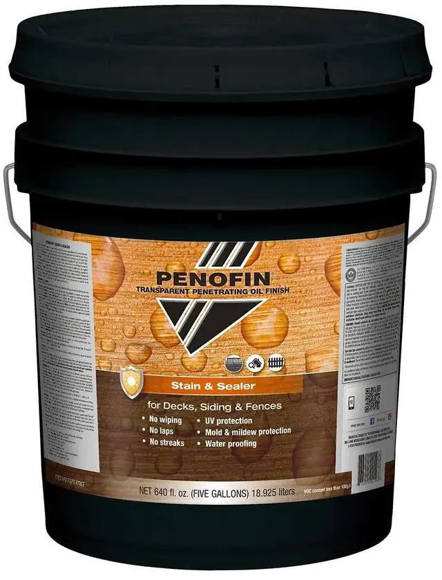 Main image of Stain & Sealer, 5 Gallon, Ebony