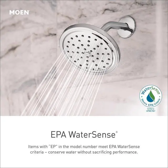 Alt view image 2 of 6 - 2995EP Chateau Three-Handle Tub and Eco-Performance Shower Faucet, Valve Included, Chrome