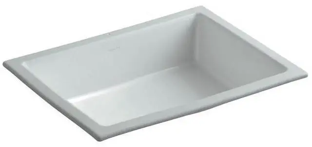 Main image of 2882-95 Verticyl® 19-3/4" rectangular undermount bathroom sink, Ice Grey