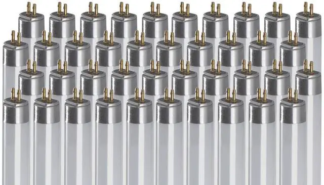 Main image of 28-Watt 46-Inch T5 Fluorescent Light Bulb | 4100K Cool White | Medium Bi-Pin Base | 2900 Lumens 85 CRI 36000 Life Hours | Instant/Programmed Start (Pack of 40)