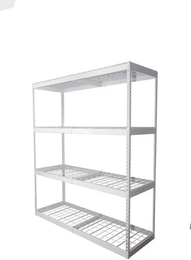 Main image of Garage Shelving Unit - Storage Shelf that Holds 500 Pounds Per Shelf Rack - All Steel Shelves for Storage - Easy to Assemble Shelving Storage, Garage Shelf, White (24" x 72" x 84")