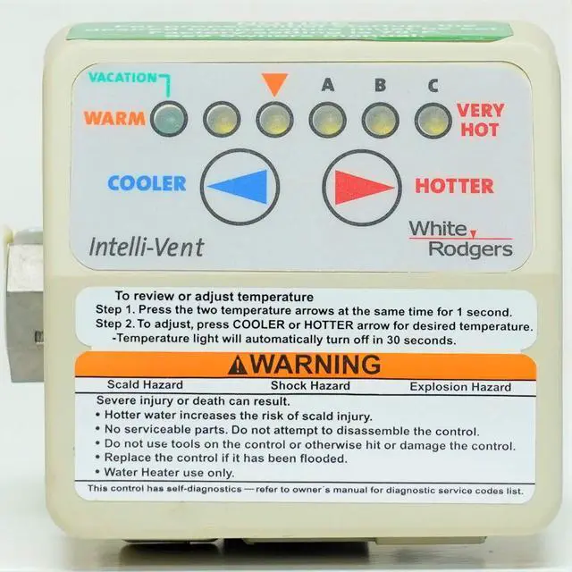 Alt view image 5 of 6 - 37E73A-903 Gas Water Heater Thermostat Control Intelli-Vent Valve For Natural Gas Only